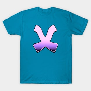 Letter X - Pink fade T-Shirt